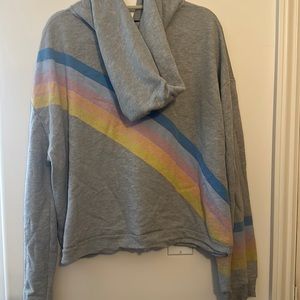 WILDFOX HOODIE RAINBOW Size L pre-loved